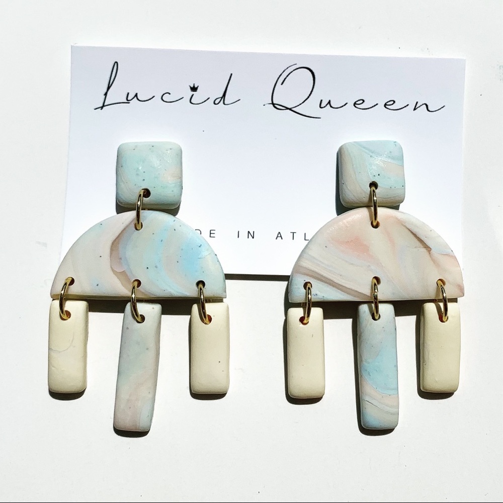 Marble earrings